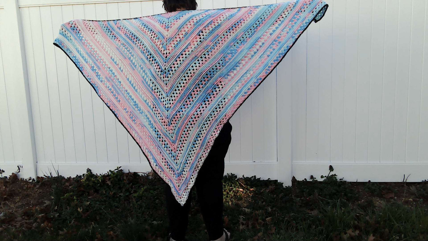 Trans Pride Shawl